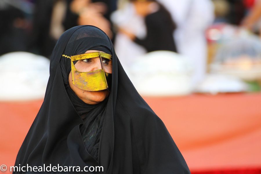 fashionable hijab face cover