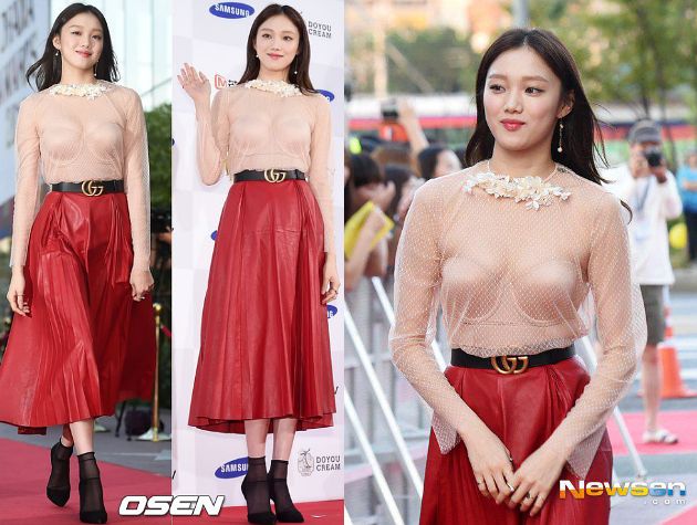 artis pakai baju transparan pentil