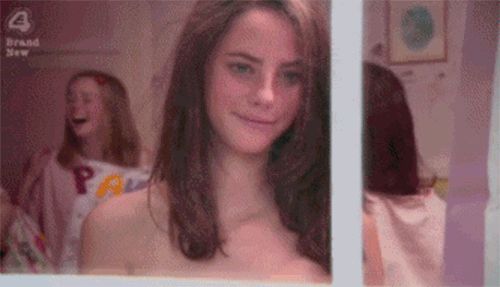 hot gifs taking off bra