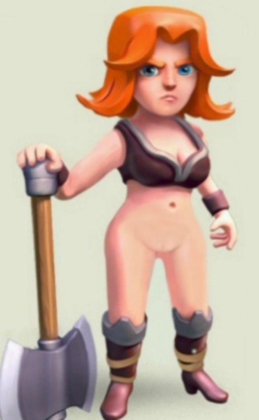 clash of clans archer naked