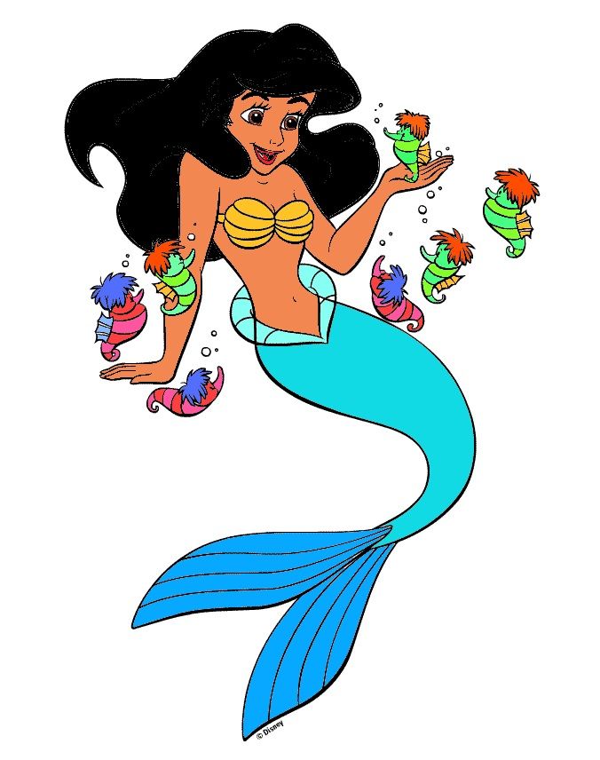 princess jasmine and ariel fight