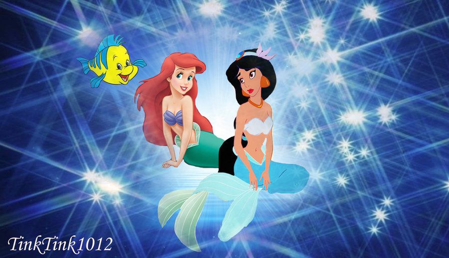 disney princess jasmine and ariel