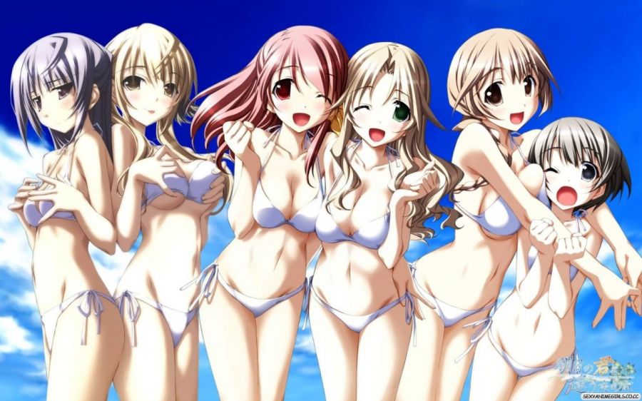 cute anime girl in underwear