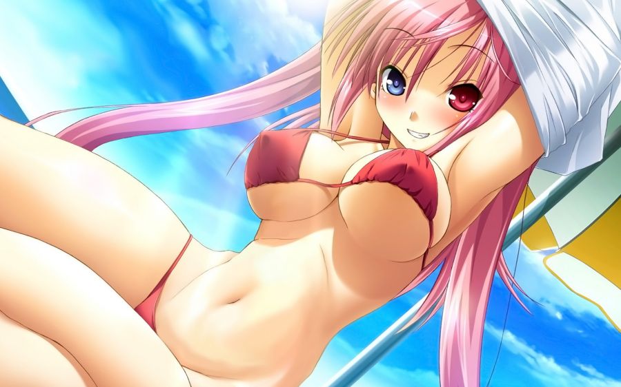 scared anime girl in chains