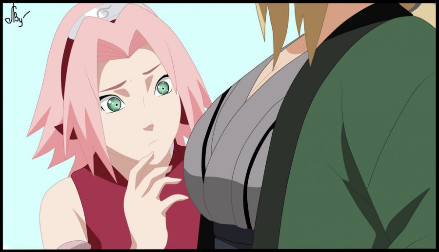 sakura haruno and tsunade