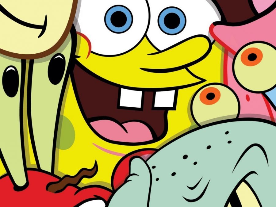 anime spongebob sandy kiss