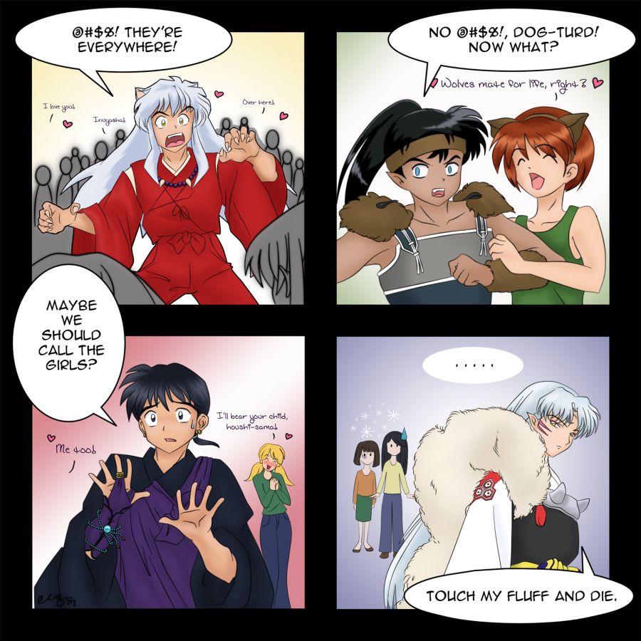 kagome and sango hot