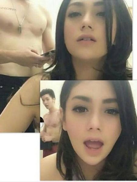 foto wanita asia hamil pamer tempek