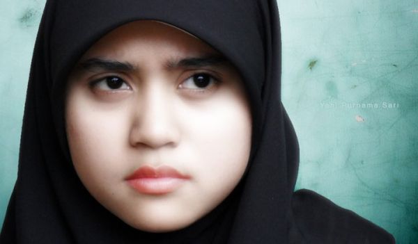 jilbab pamer bh