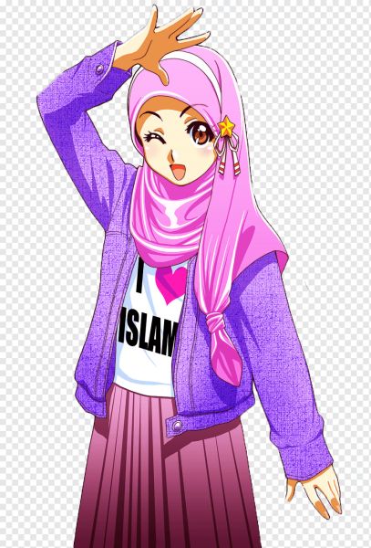 chef hijab cartoon