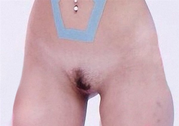 woman open vagina