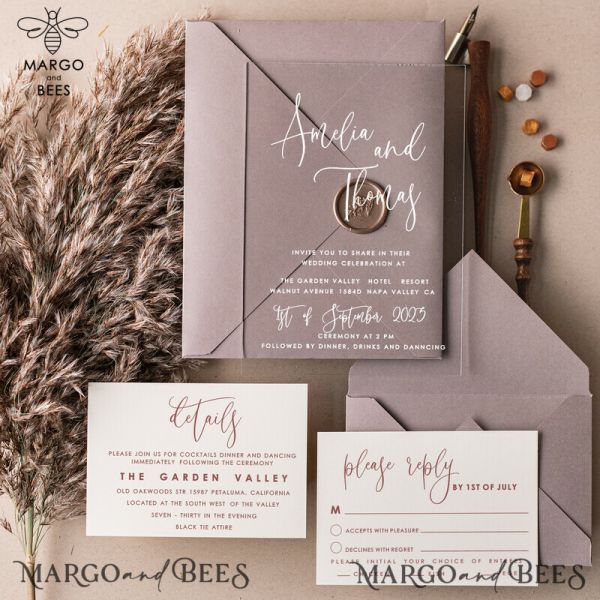 wedding invitation box suite